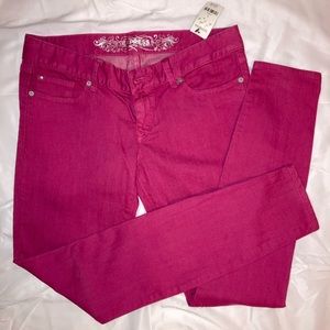 NWT EXPRESS Jean Legging in Pink in Size 8